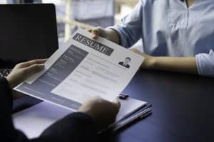 Resume Skills being handed over to employe