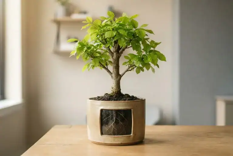 Thriving young tree with strong roots symbolizing employee growth, support, and long-term retention