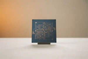 Silicon wafer with intricate circuitry representing Arizona’s growing semiconductor industry